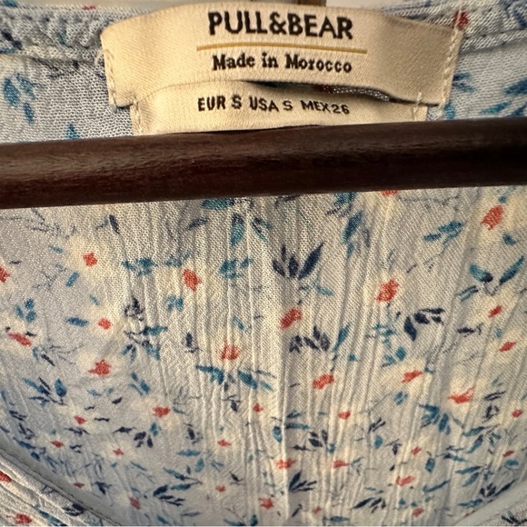 SOLD “Pull and Bear” Floral Open Tier Dress Button Up - Picture 5 of 6